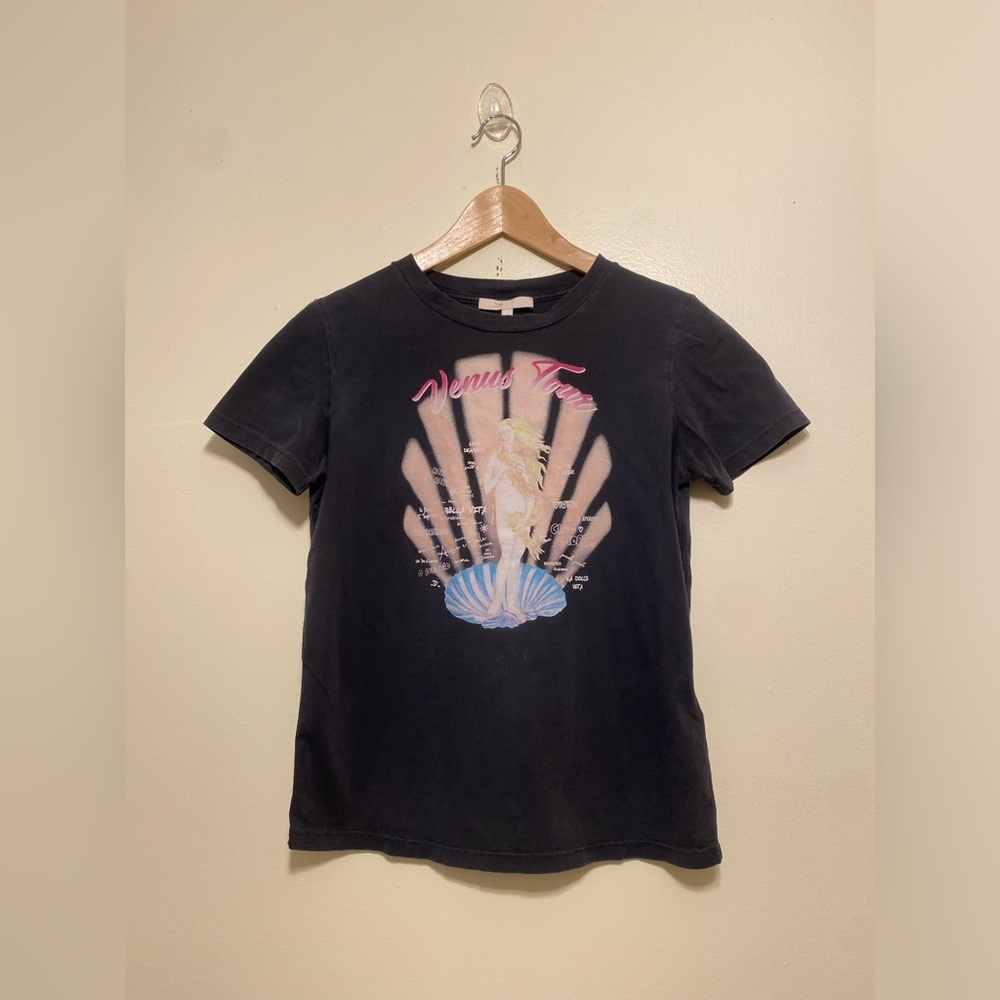 Maje Black Graphic Tee Venus Tour . Size 1